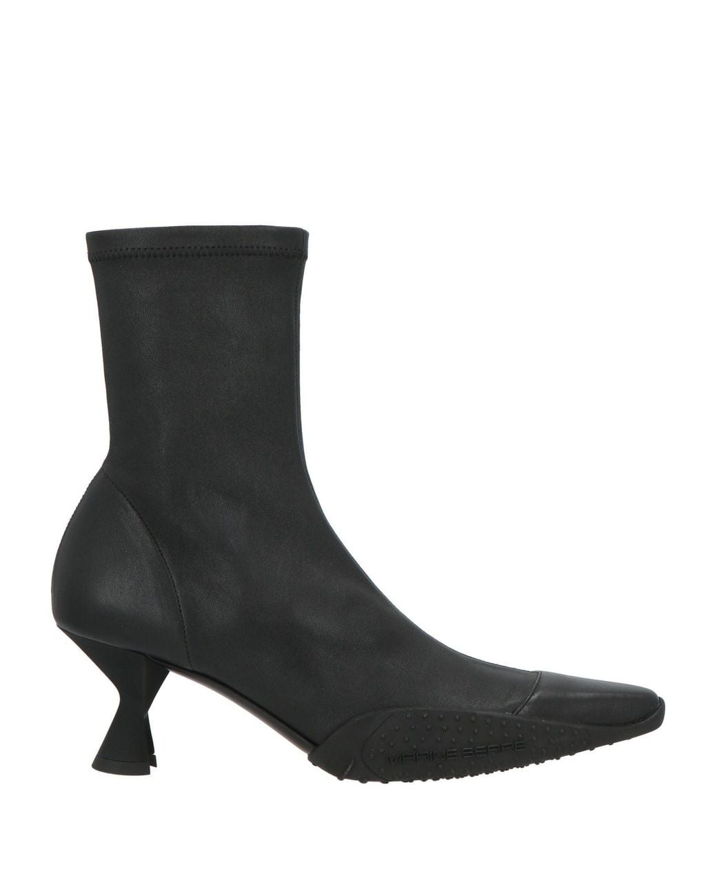 MARINE SERRE Black Ankle Boots