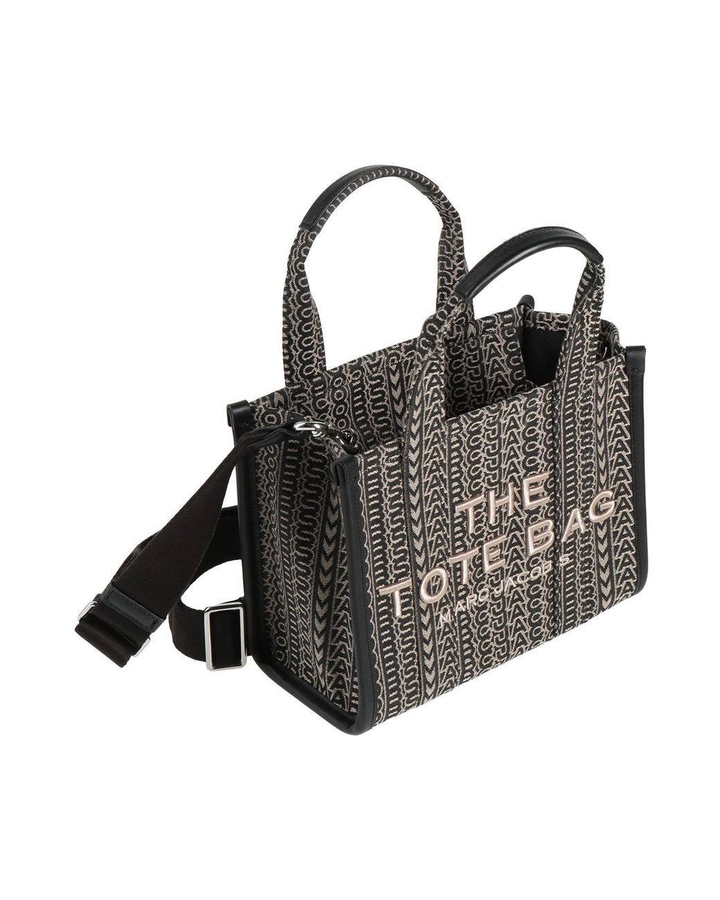 Marc Jacobs Black Handbag Cotton, Polyester, Cow Leather