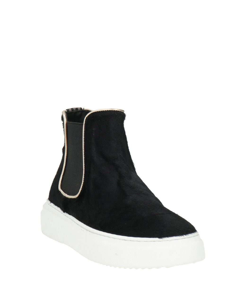 Testoni Black Sneakers Leather