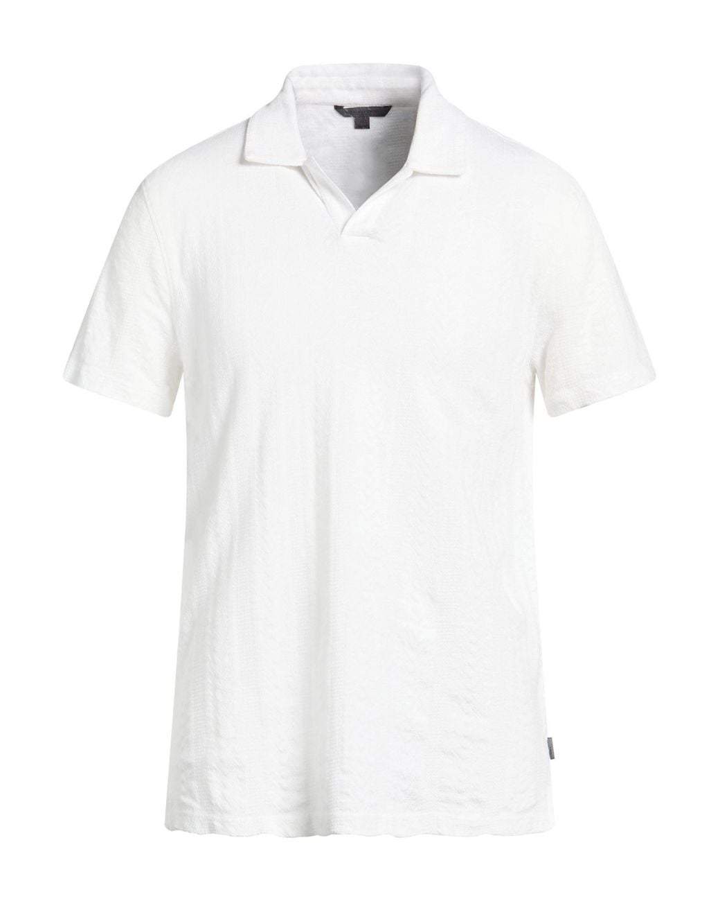 John Varvatos White Polo Shirt Organic Cotton for men