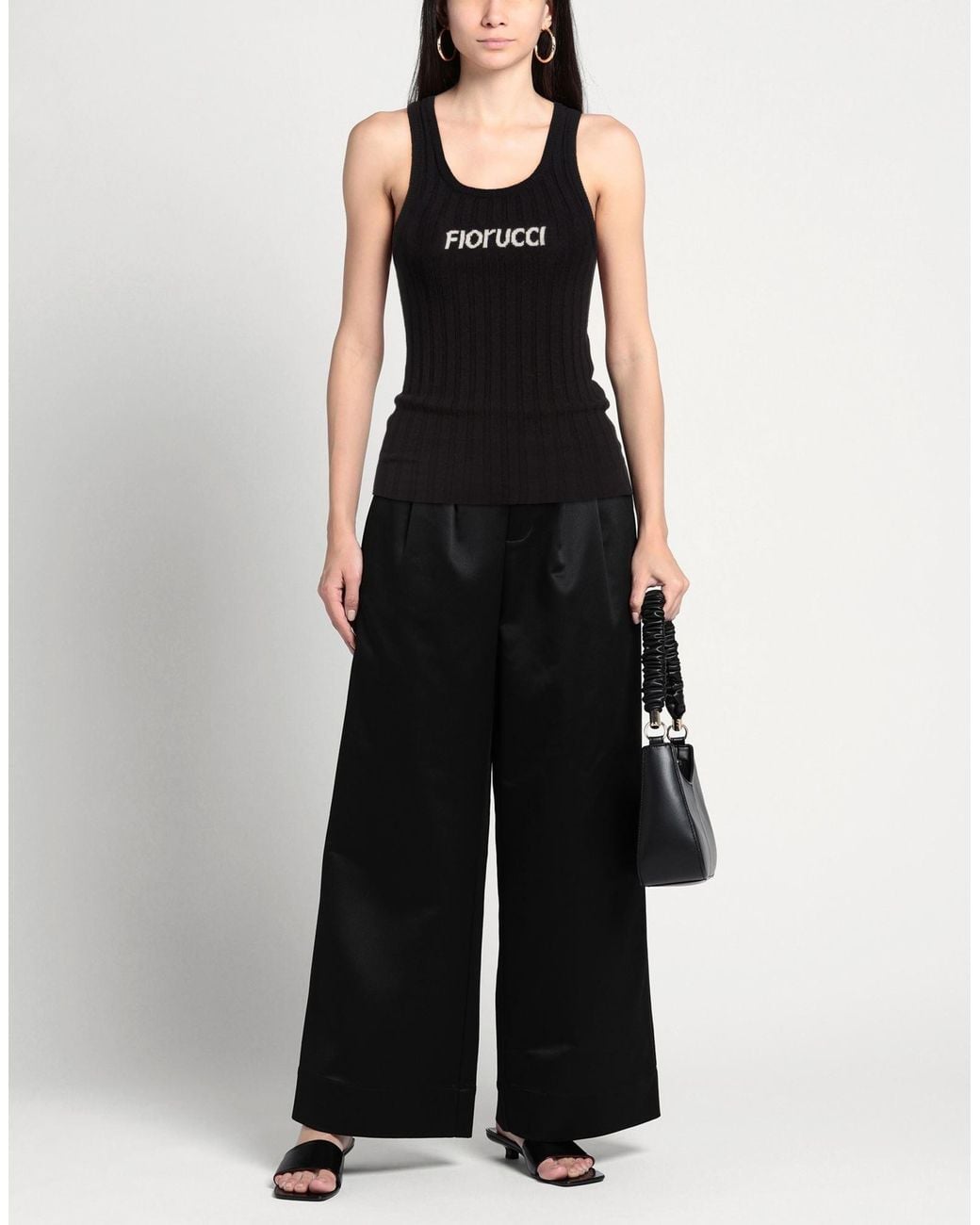 Fiorucci Black Tank Top Wool