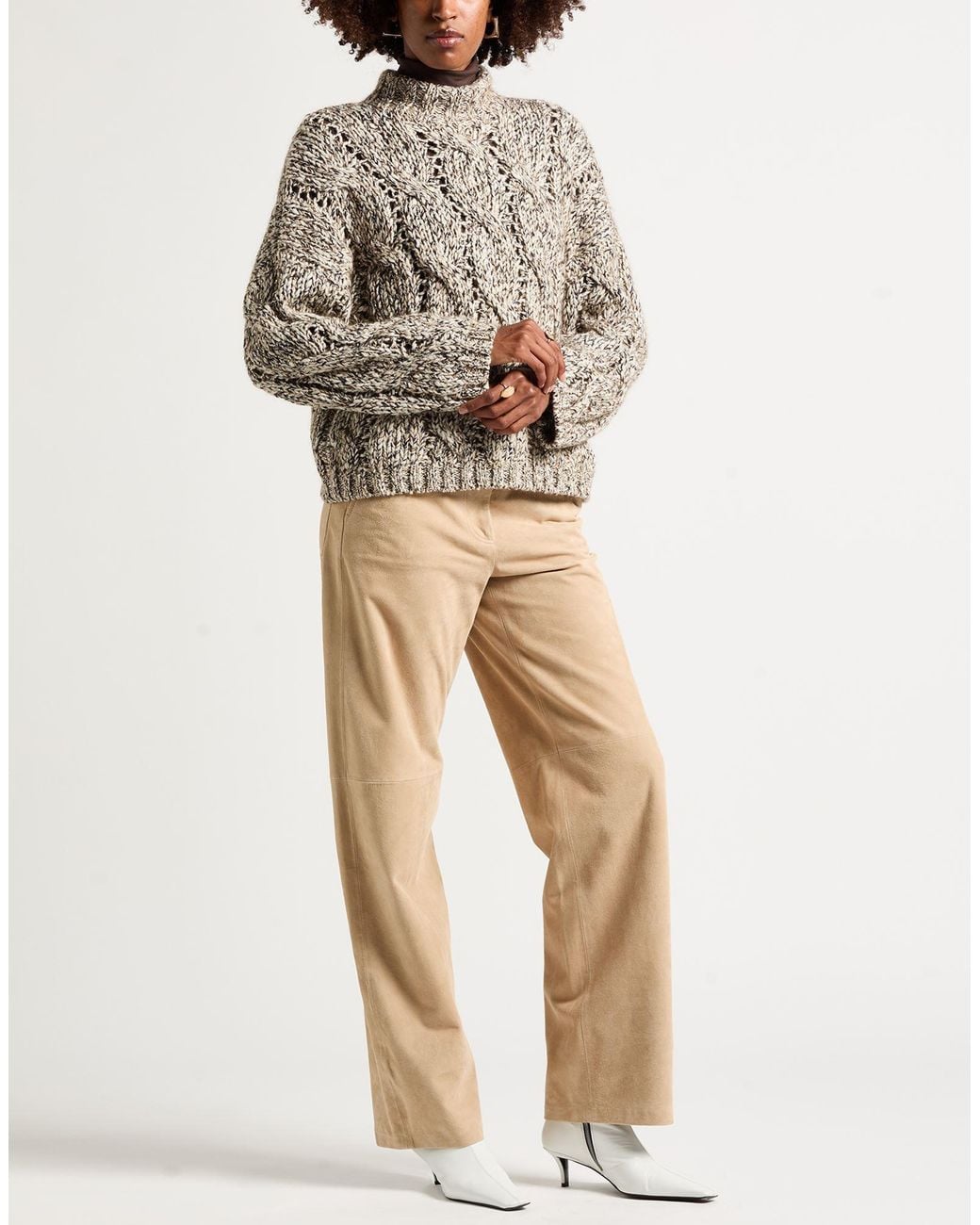 Brunello Cucinelli White Turtleneck