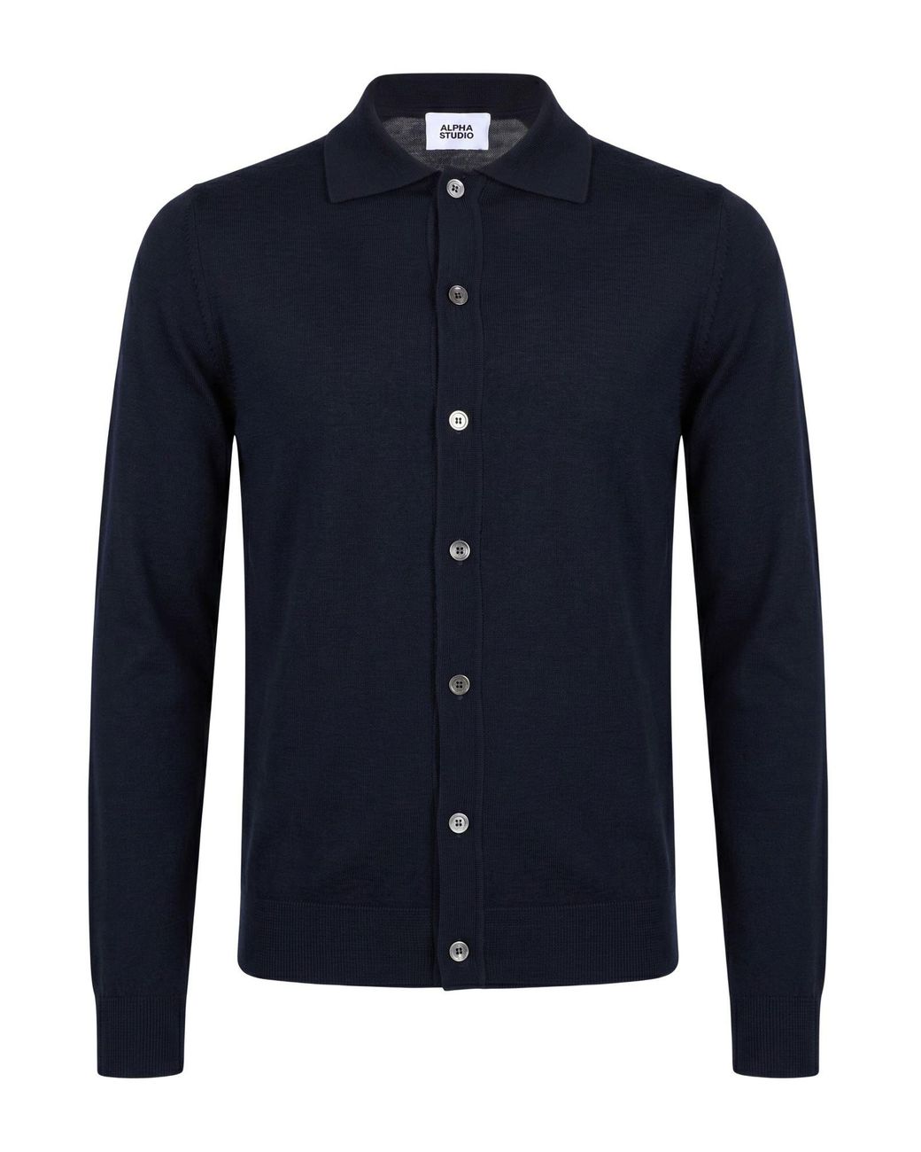 Camisa Alpha Studio de hombre de color Blue