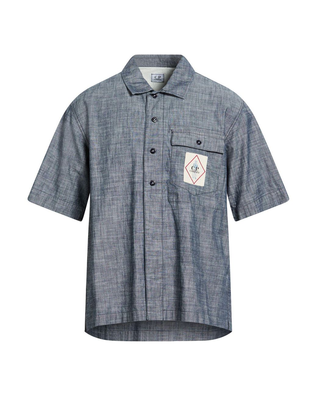 C P Company Blue Denim Shirt Cotton for men