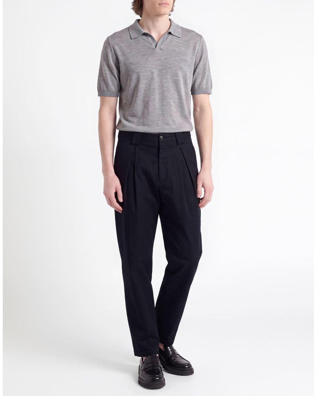 Giorgio Armani Blue Pants Cotton for men