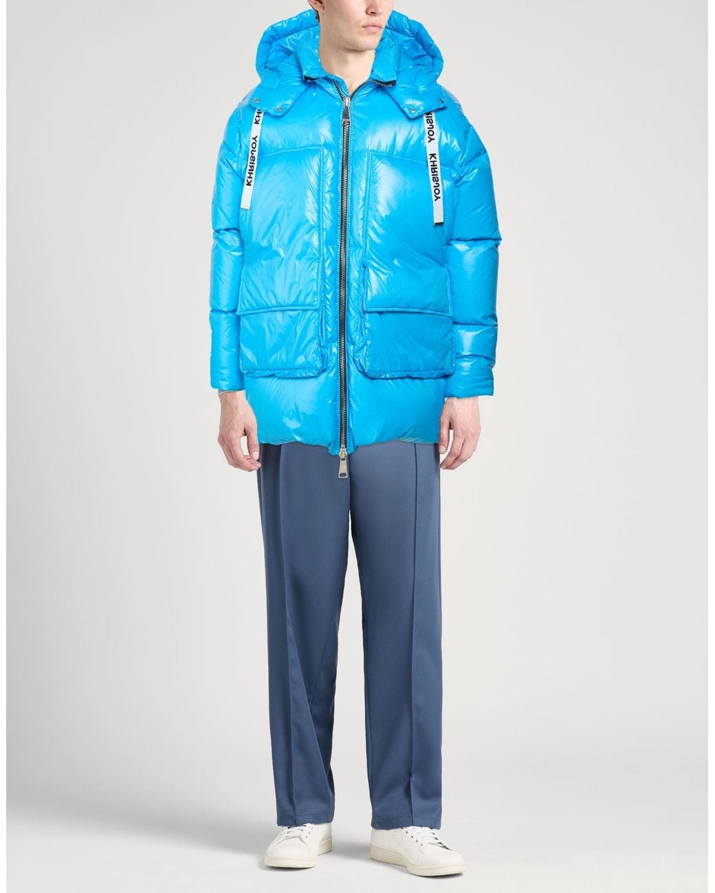 Khrisjoy Blue Azure Puffer Polyamide for men