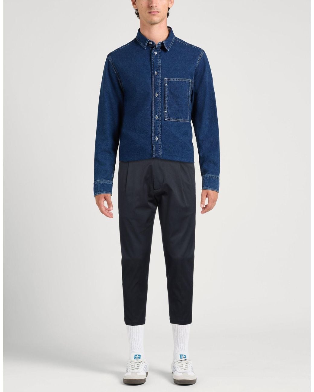 Low Brand Blue Trouser for men