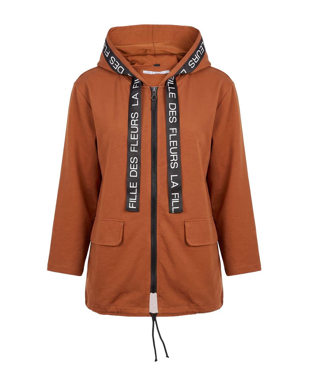 La Fille Des Fleurs Brown Tan Jacket Polyester