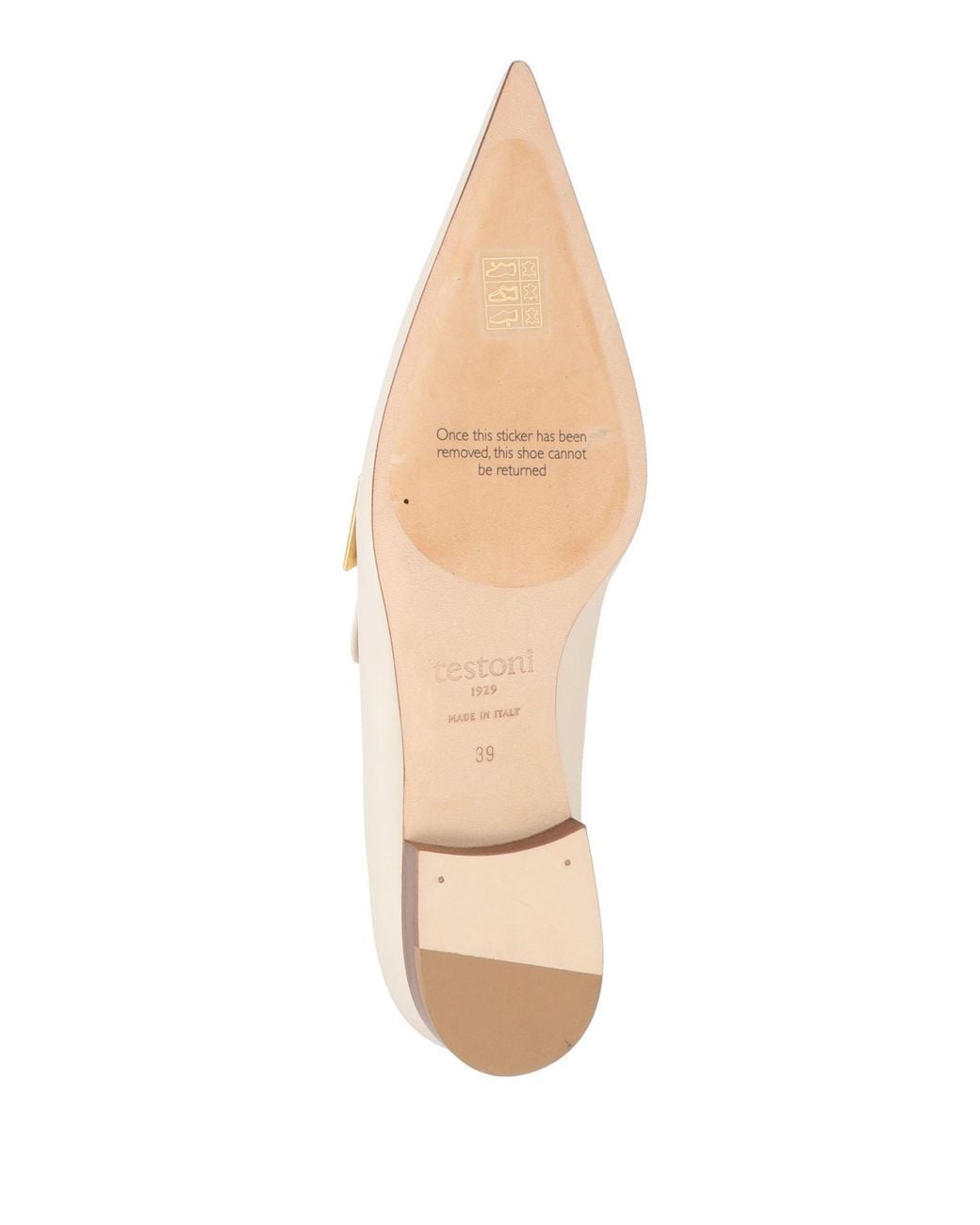 Testoni Natural Ballet Flats
