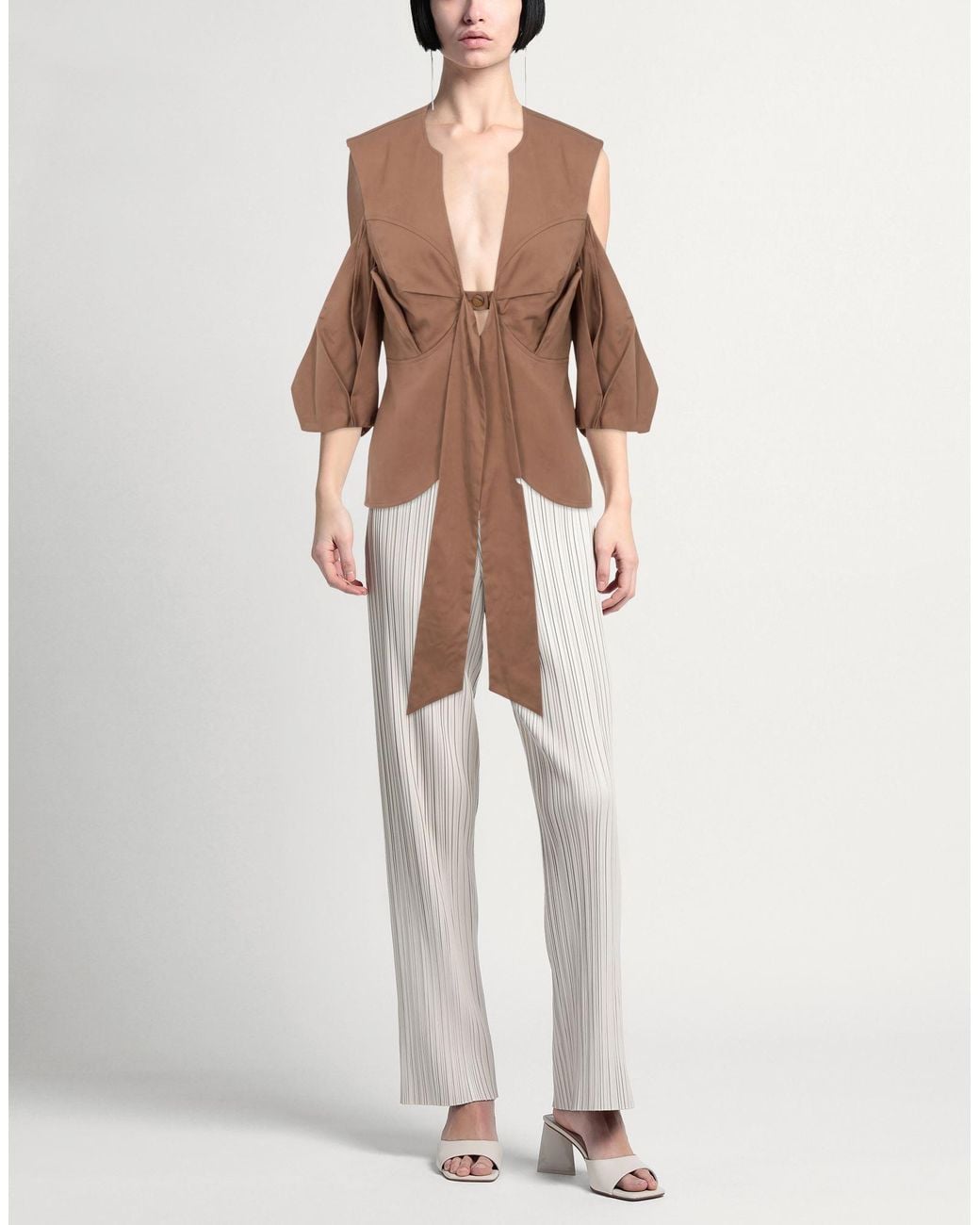 Babylon Brown Top Cotton, Elastane