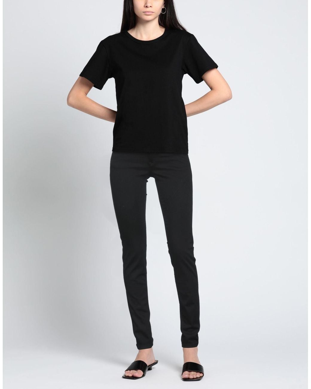 Salsa Jeans Black Pants Cotton, Elastane