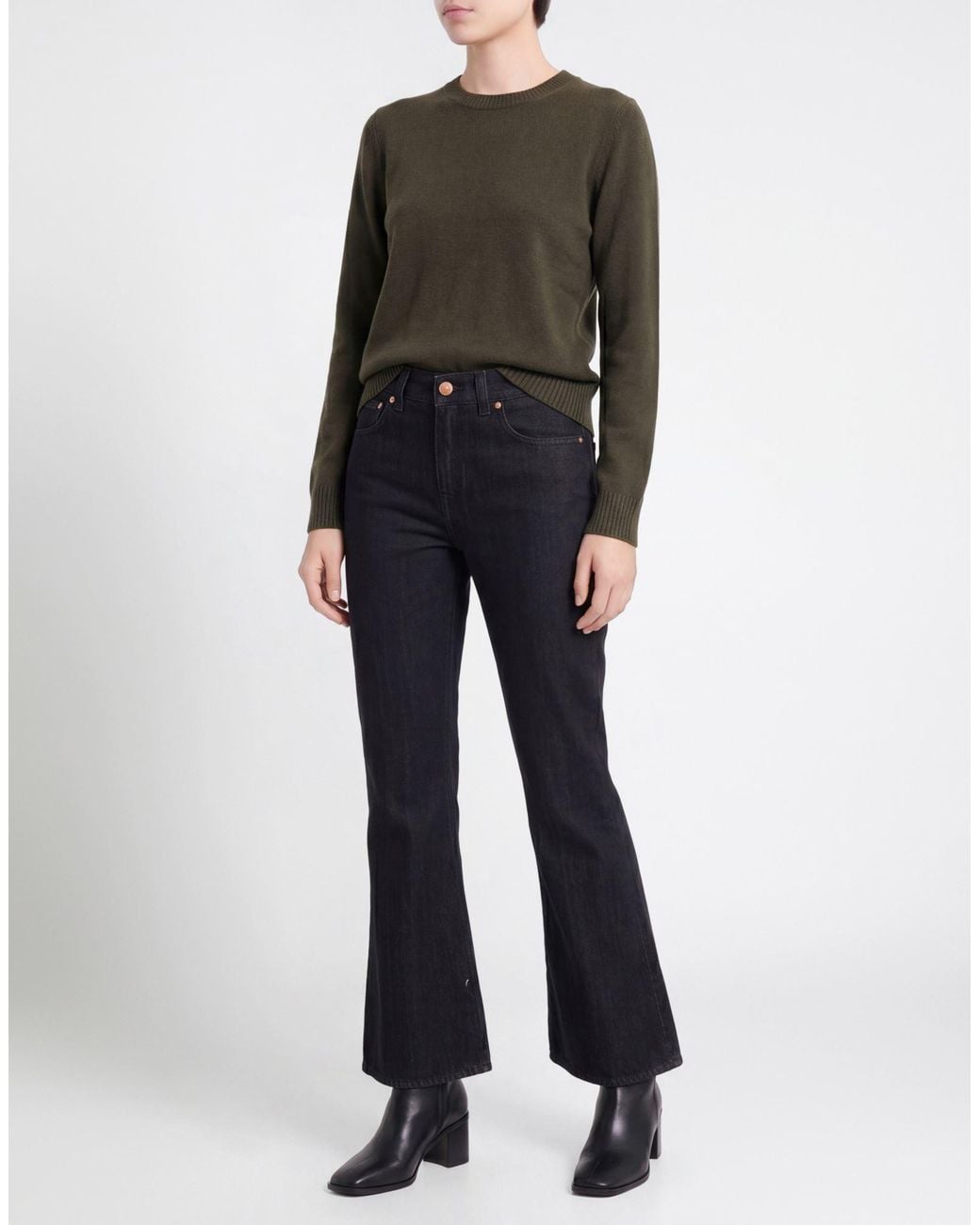 Aspesi Black Jeans Cotton
