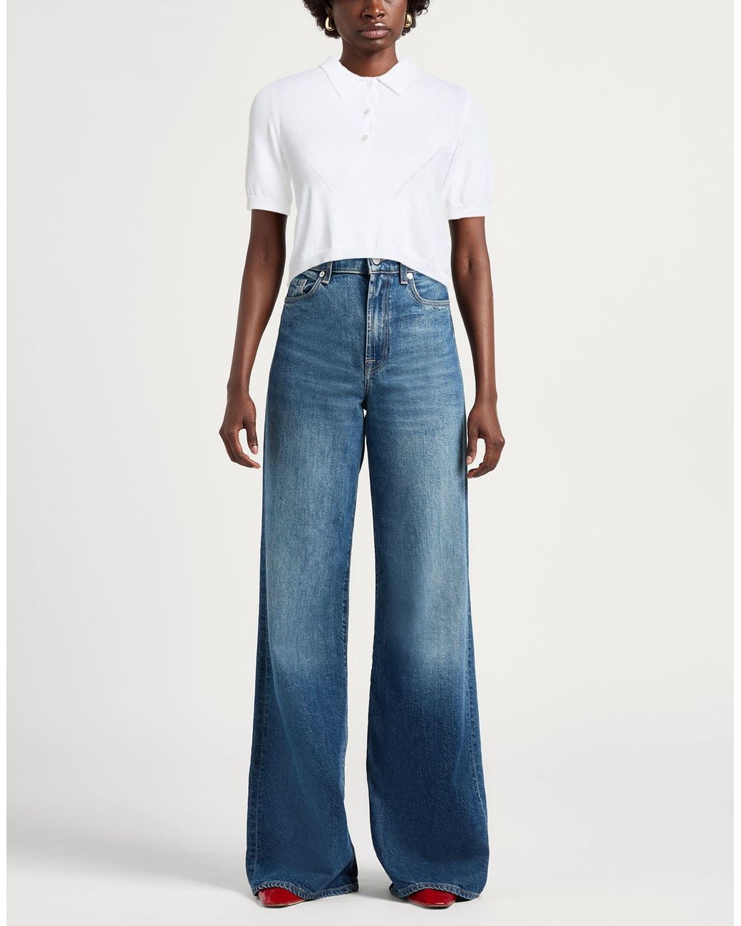 Pullover Hache de color White