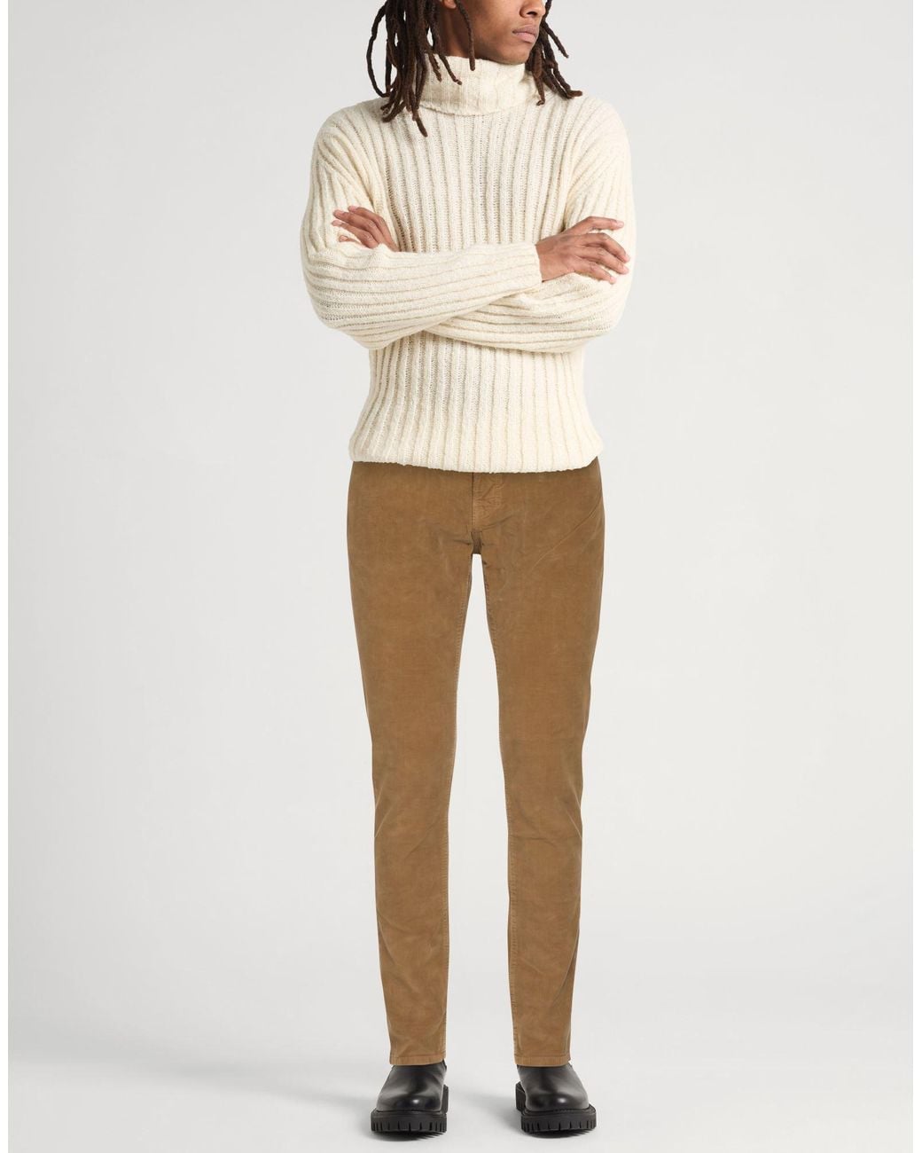 Jacob Cohen Natural Camel Pants Cotton, Elastane for men