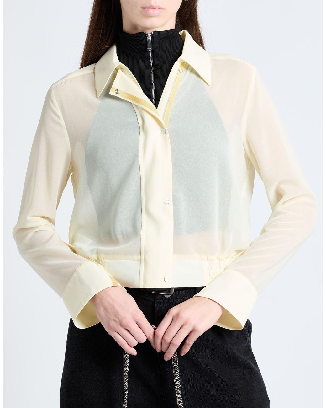 Pinko White Shirt Polyester