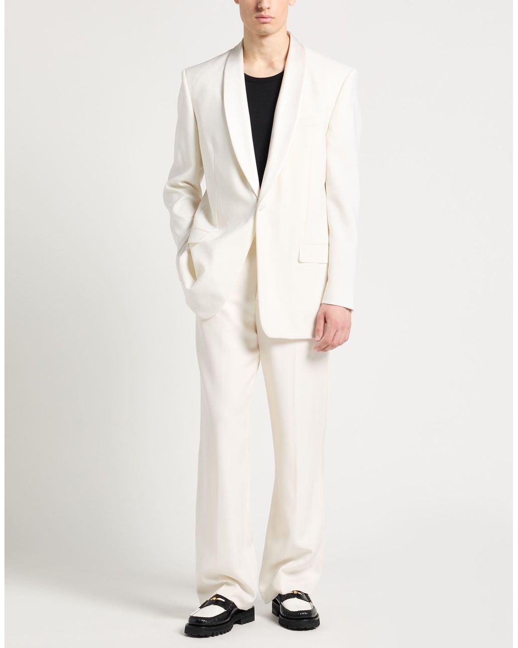 Givenchy White Blazer Wool, Mohair Wool, Silk, Polyester for men
