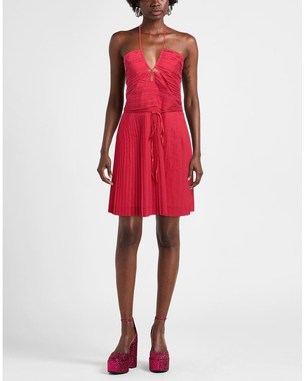 Jijil Red Mini Dress