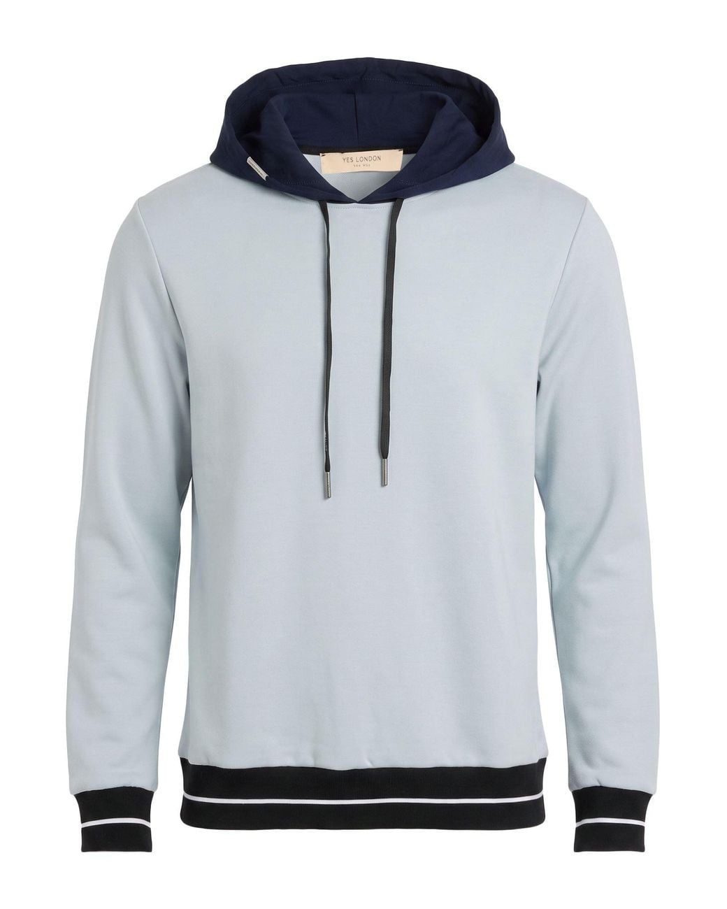 Yes London Blue Sweatshirt Cotton, Polyester for men
