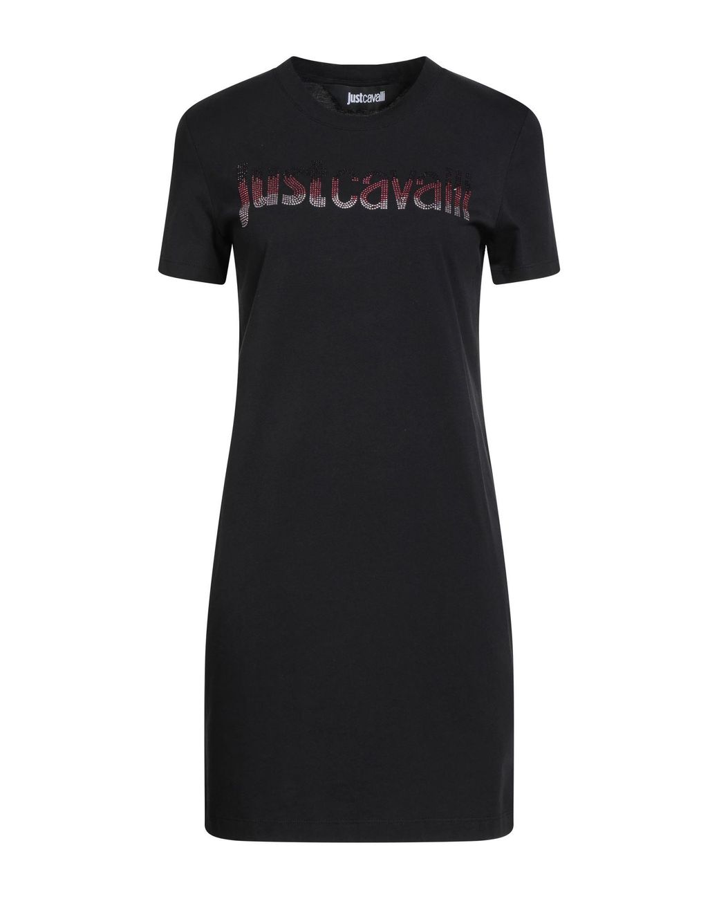 Just Cavalli Black Mini Dress Cotton