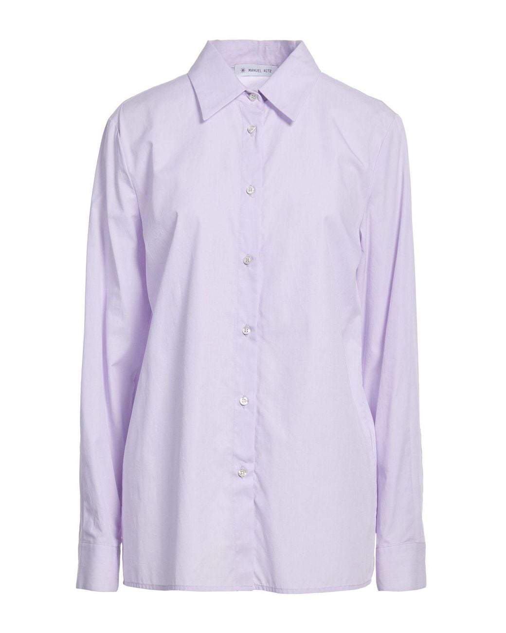 Manuel Ritz Purple Lilac Shirt Cotton