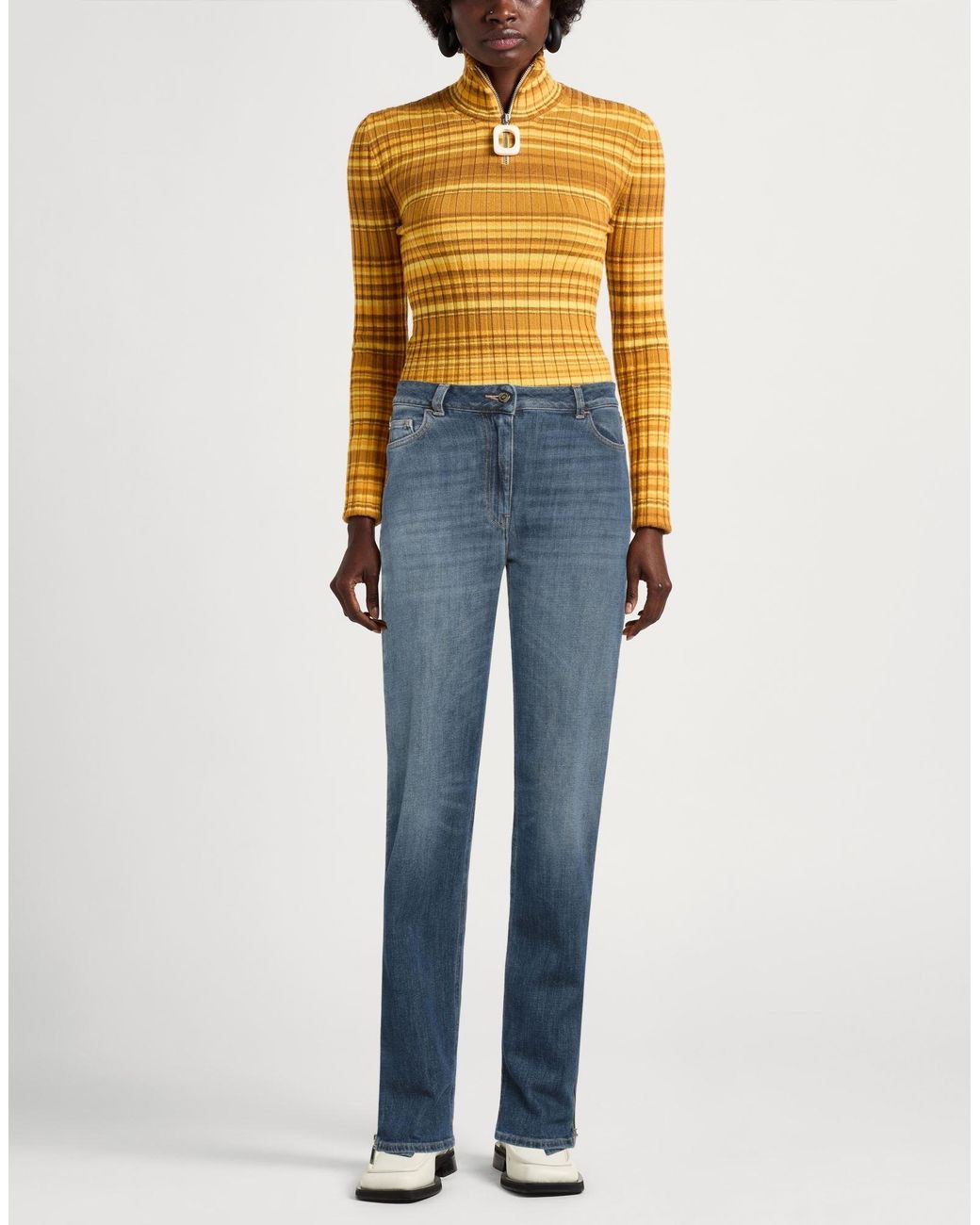 Elisabetta Franchi Blue Jeans Cotton, Elastane