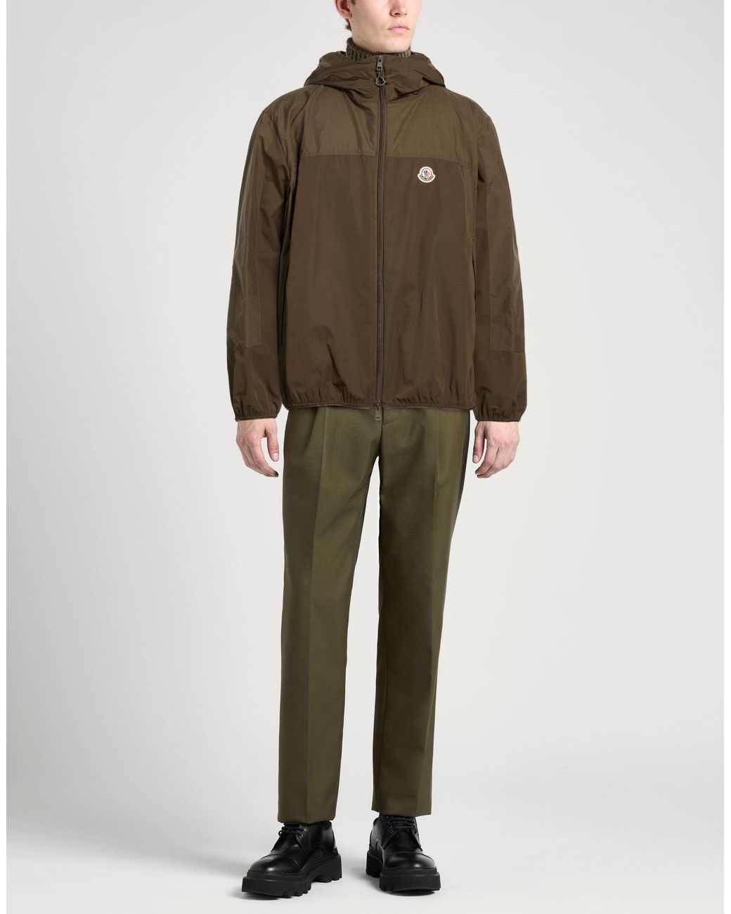 Moncler Green Military Jacket Polyester for men