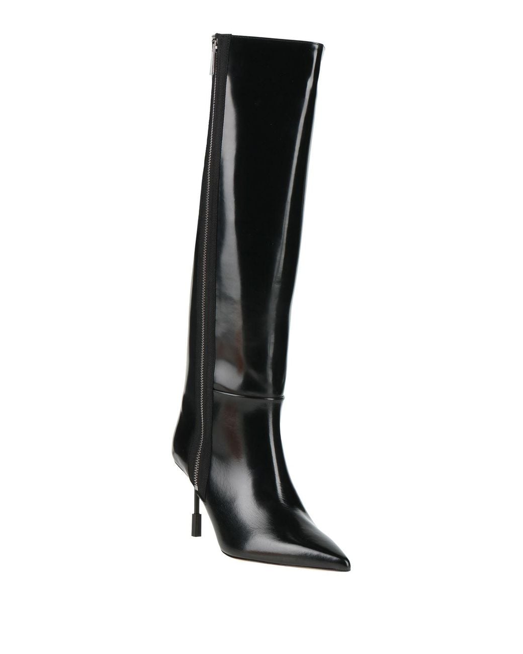 MSGM Black Boot Leather