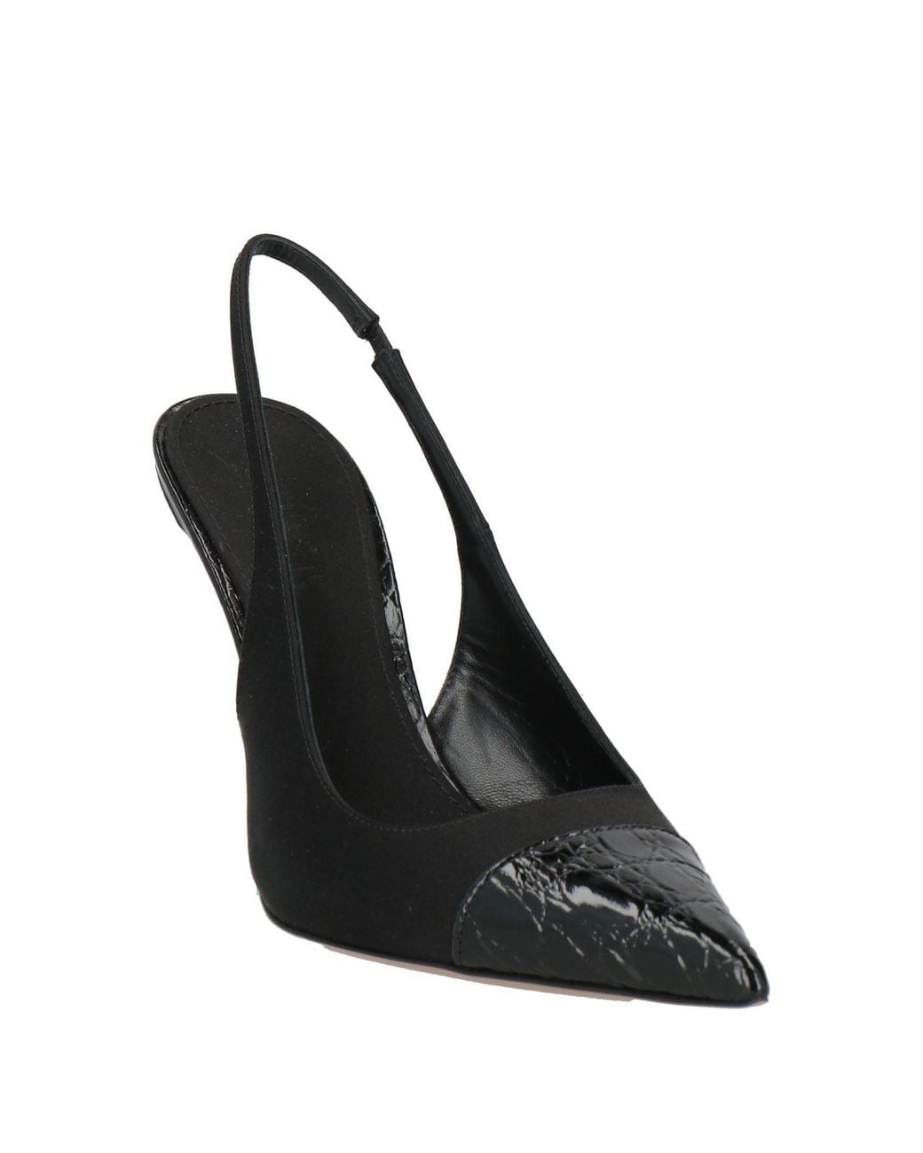 Paris Texas Black Pumps Leather, Textile Fibers