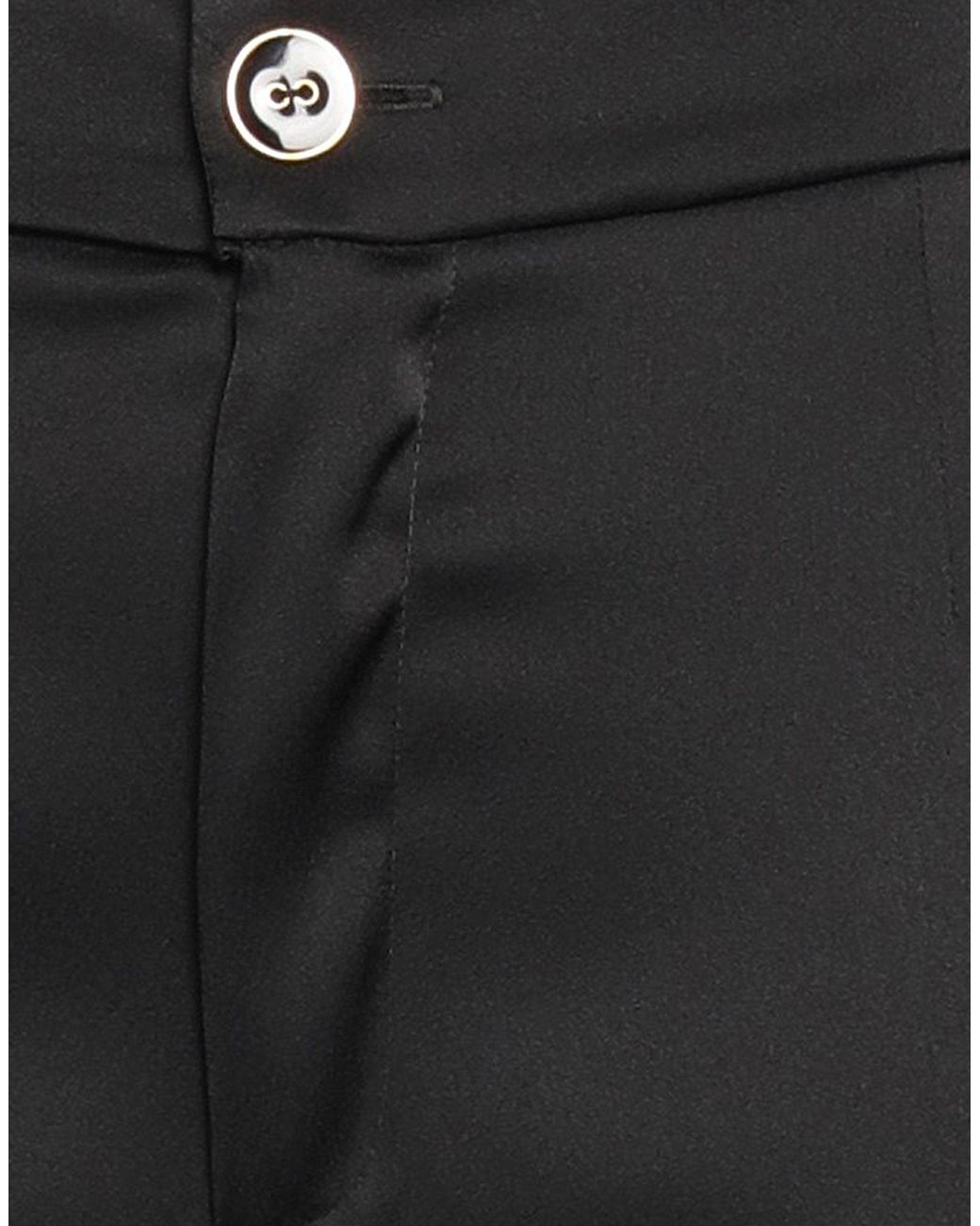 VANESSA CARRUBBA Black Pants Acetate, Viscose, Elastane