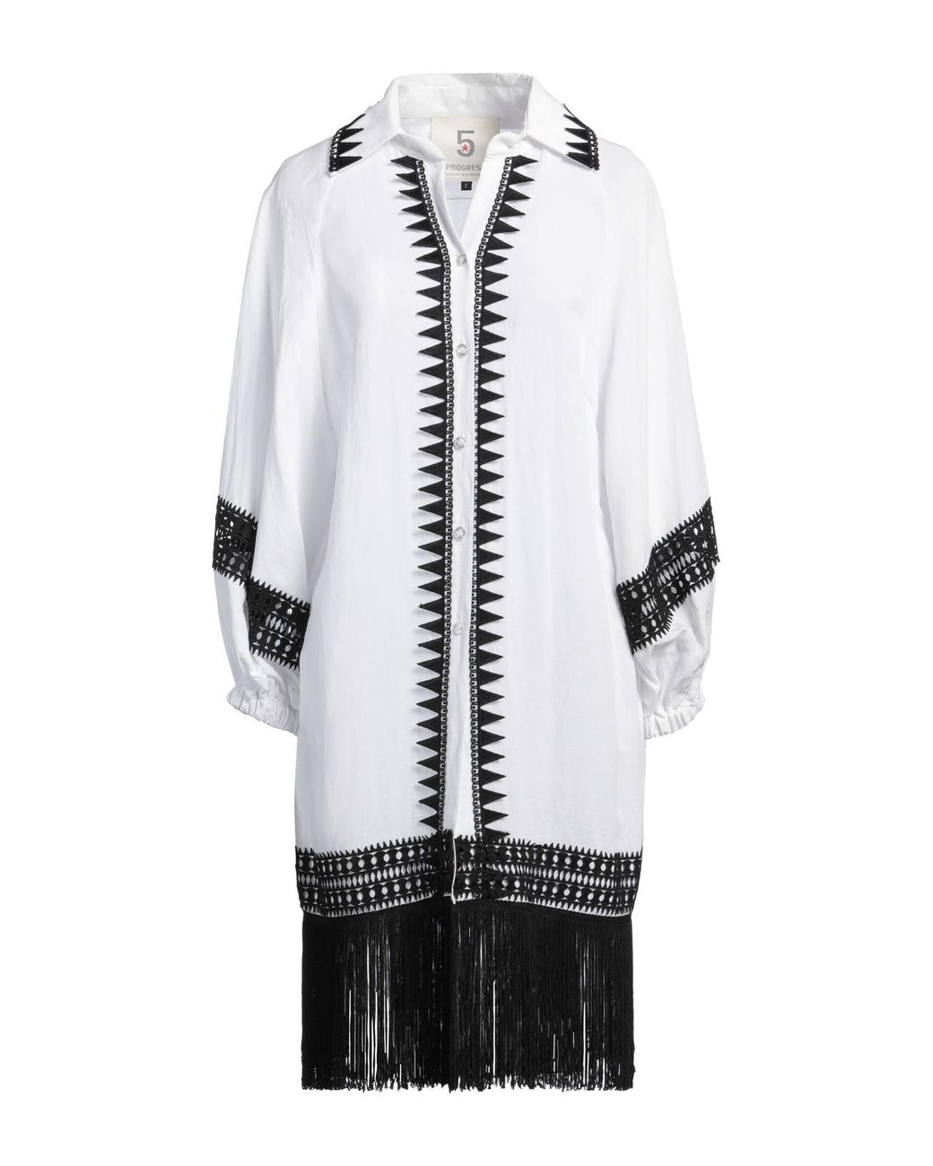 5 PROGRESS White Shirt Viscose, Linen