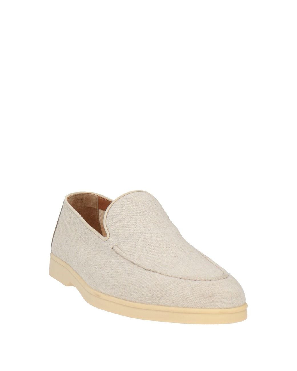 Doucal's Natural Loafers Textile Fibers, Leather for men