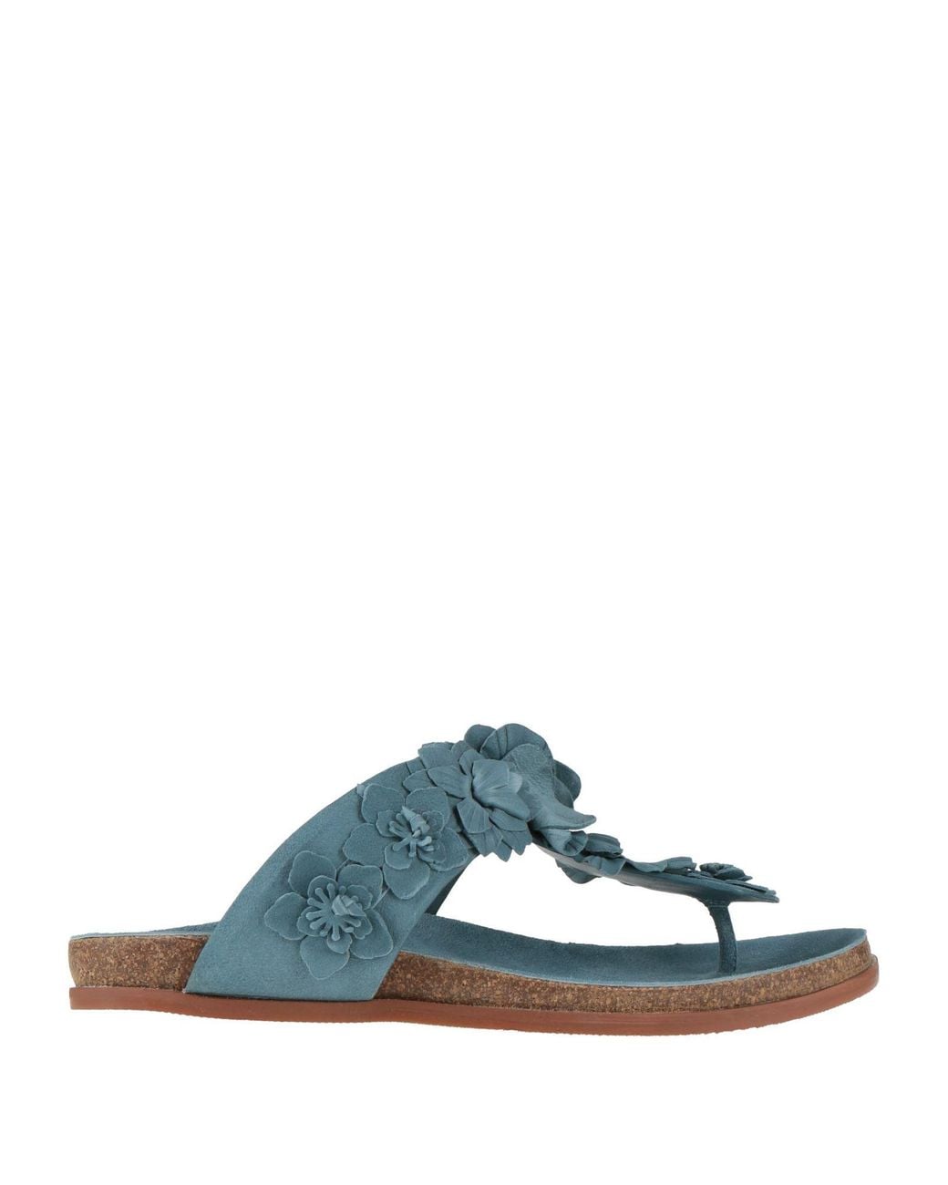 Emanuélle Vee Blue Thong Sandals