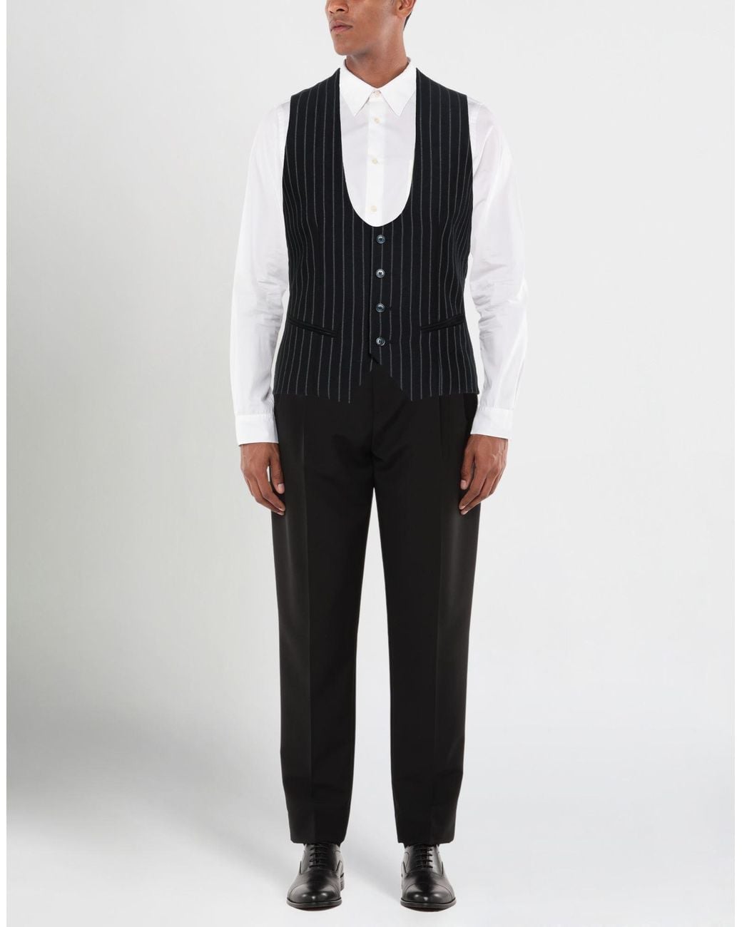 Daniele Alessandrini Black Waistcoat for men