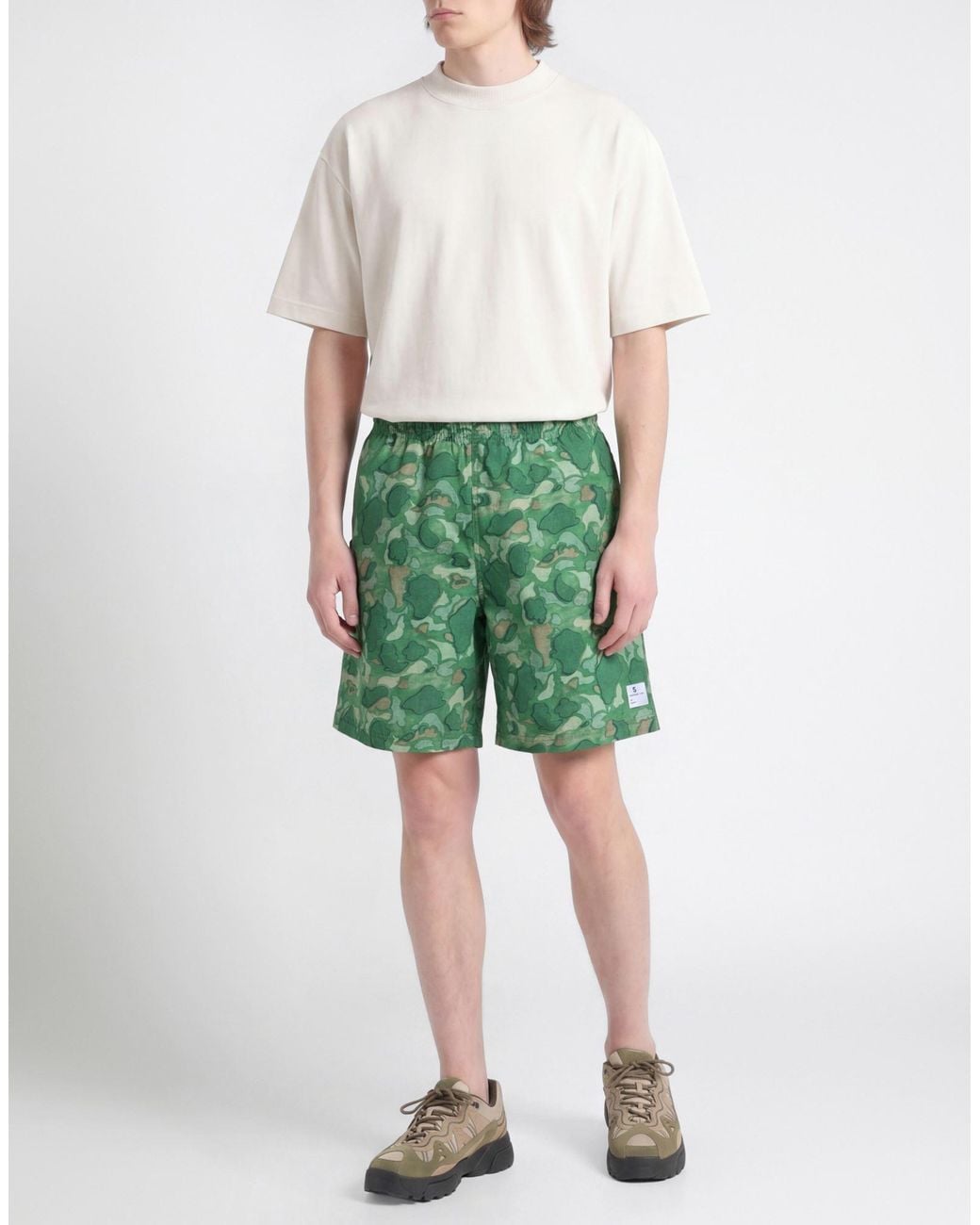 Department 5 Green Military Shorts & Bermuda Shorts Cotton for men