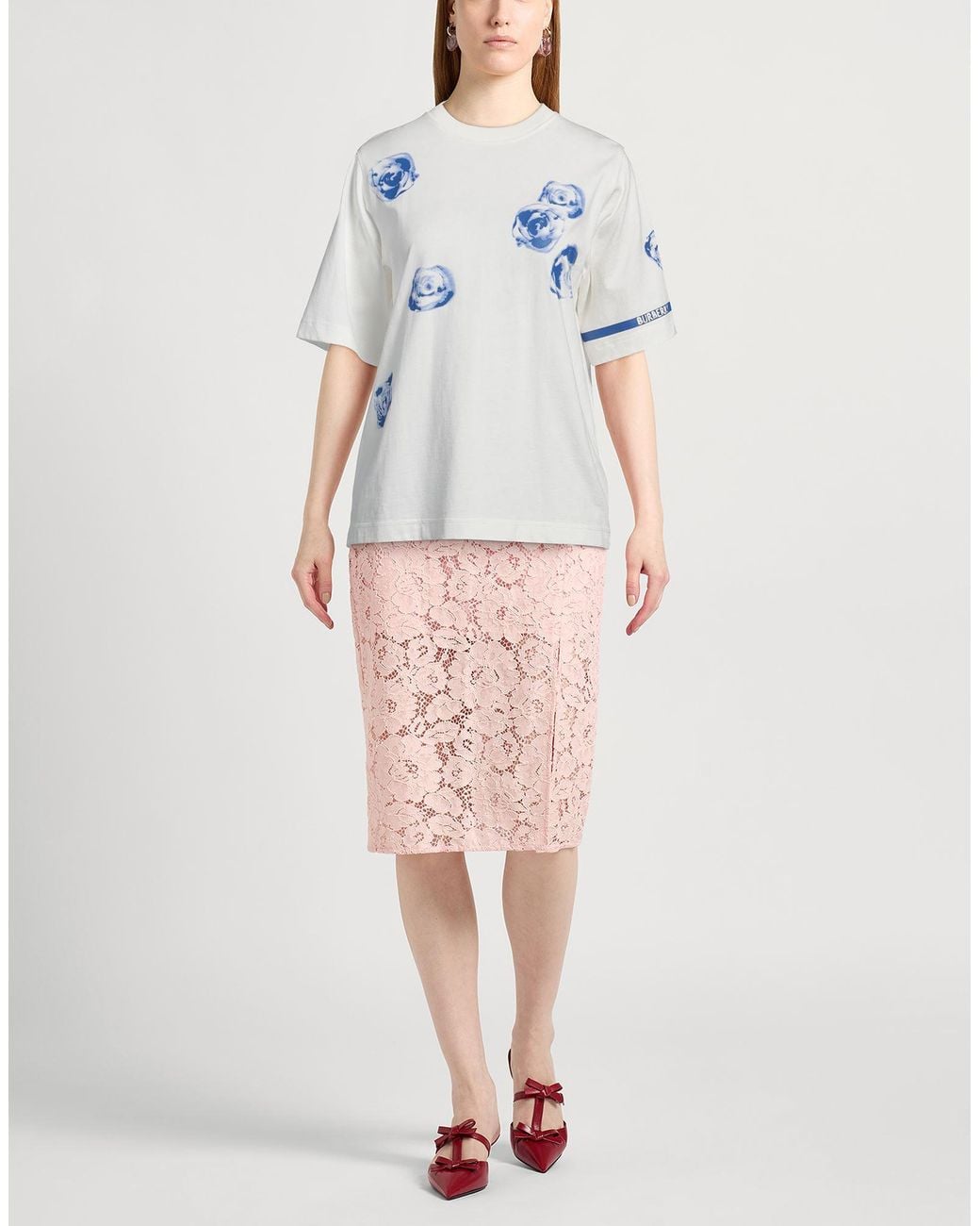 Burberry Blue T-Shirt Cotton