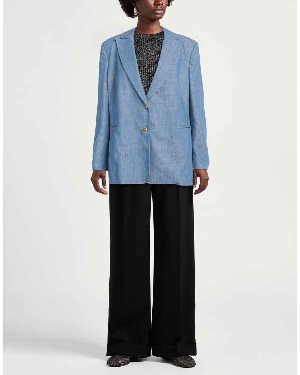 Kaos Blue Blazer Cotton, Polyamide, Elastane