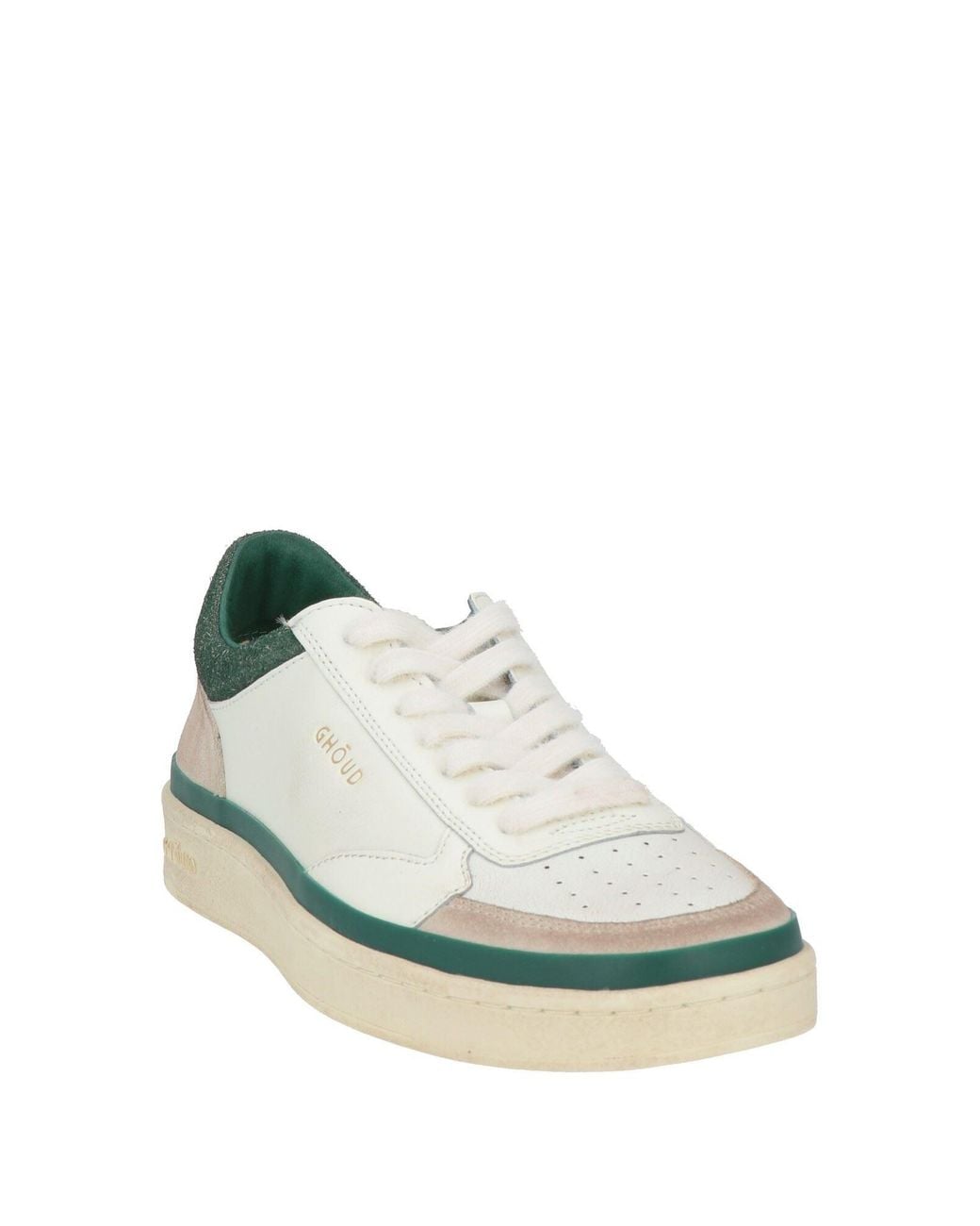GHOUD VENICE Green Cream Sneakers Leather for men