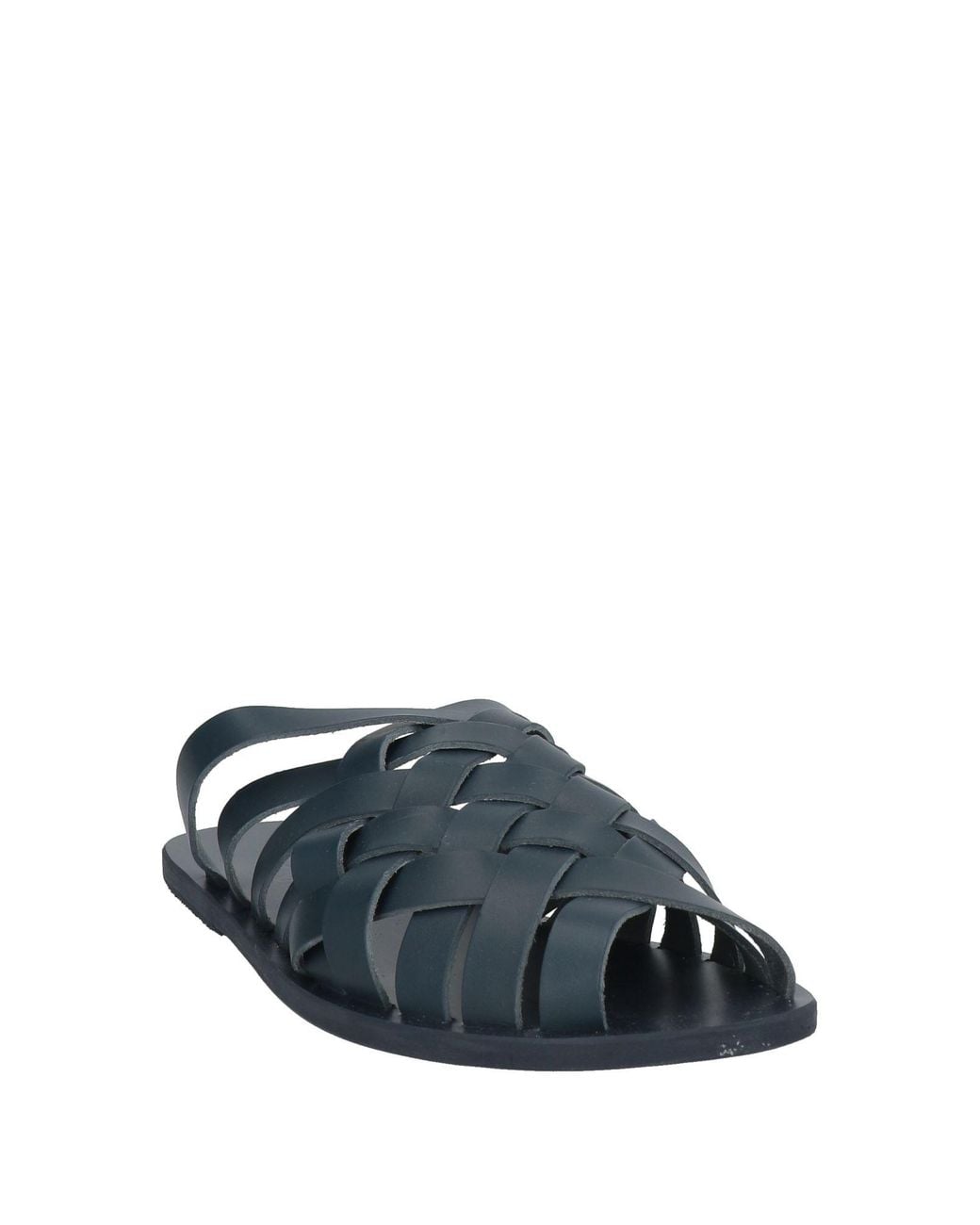 Ancient Greek Sandals Blue Sandals Leather for men