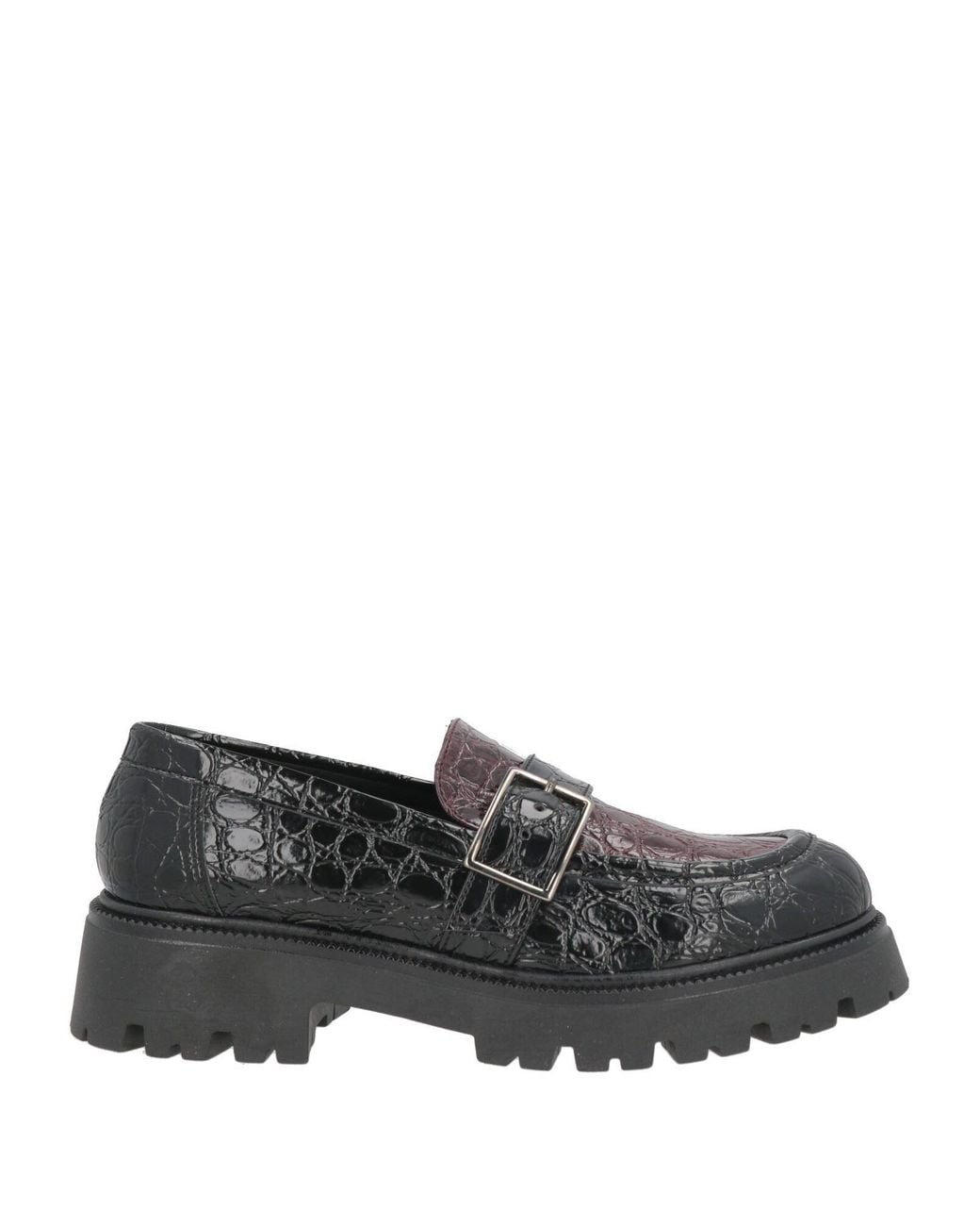 Nila & Nila Gray Loafers Synthetic Material