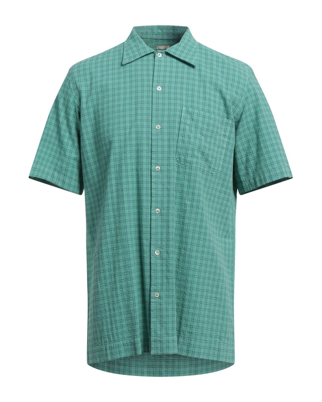 Massimo Alba Green Shirt Cotton for men