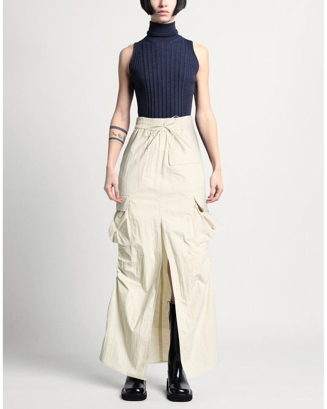 Isabelle Blanche Natural Maxi Skirt