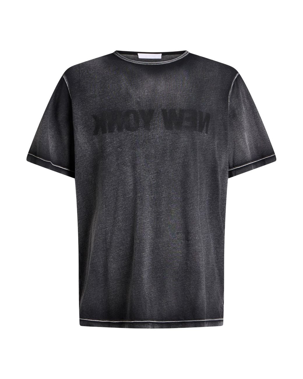 Helmut Lang Black T-Shirt Cotton for men