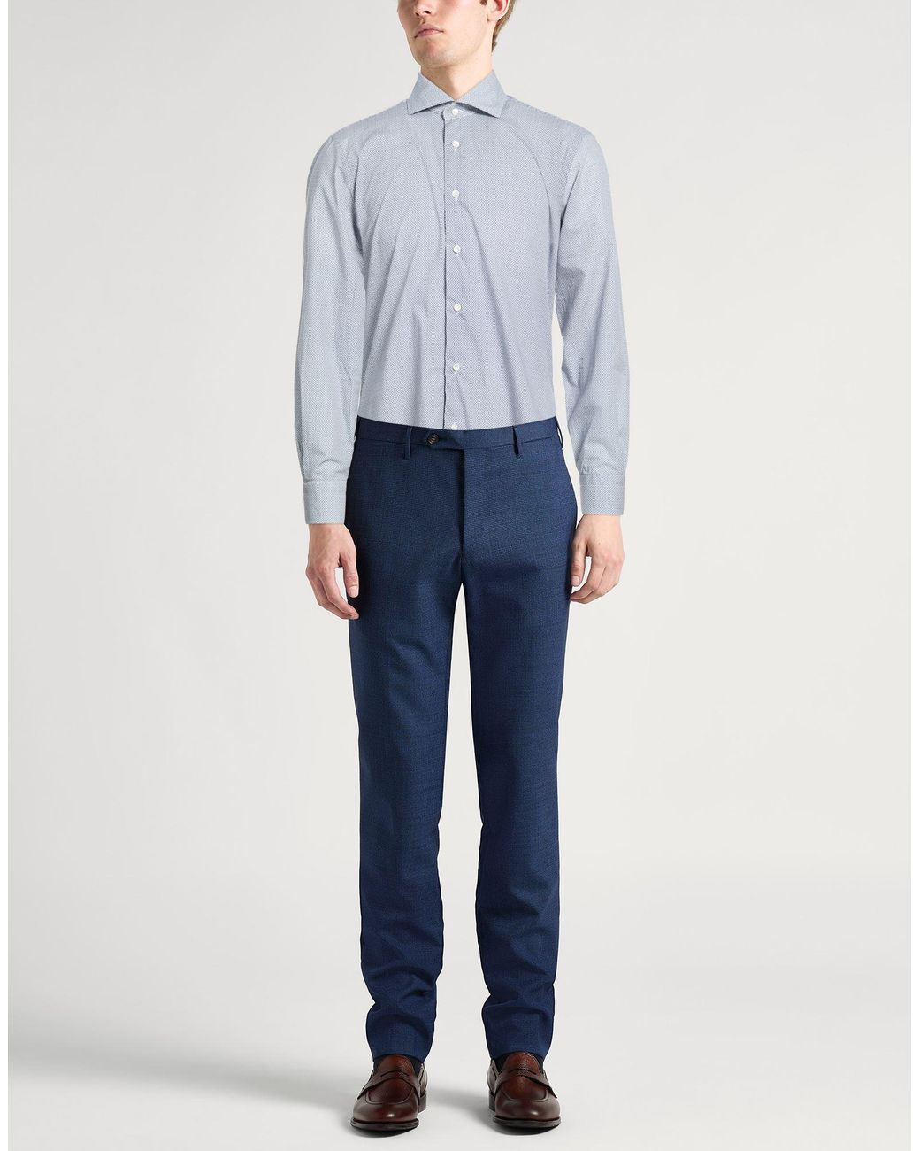 Barba Napoli Blue Shirt for men