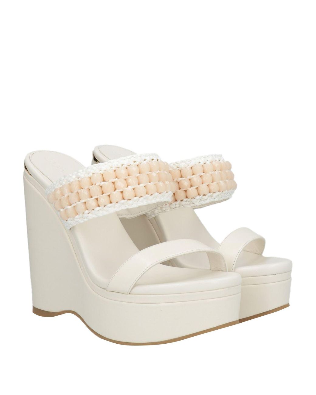 Jimmy Choo White Sandals Leather