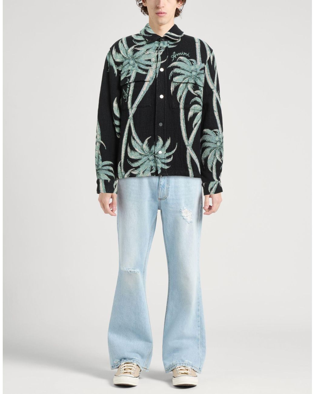 Amiri Black Shirt Cotton for men