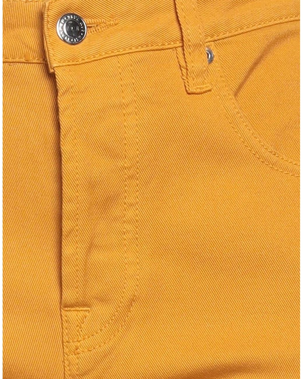 TRUE NYC Orange Marigold Pants Cotton, Elastane