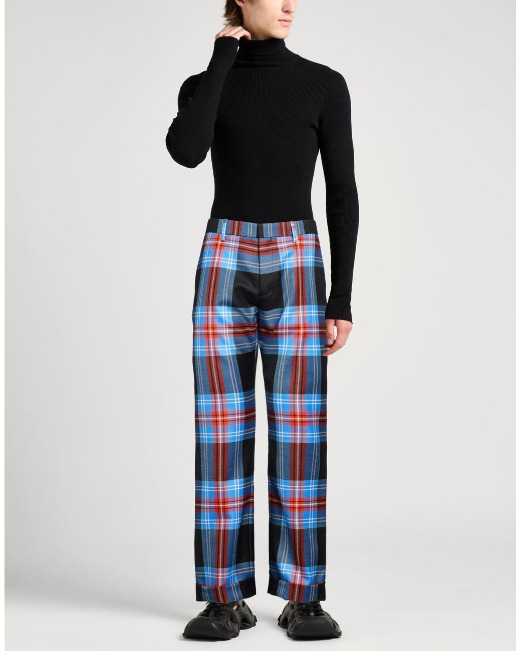 Charles Jeffrey Blue Light Pants Wool for men