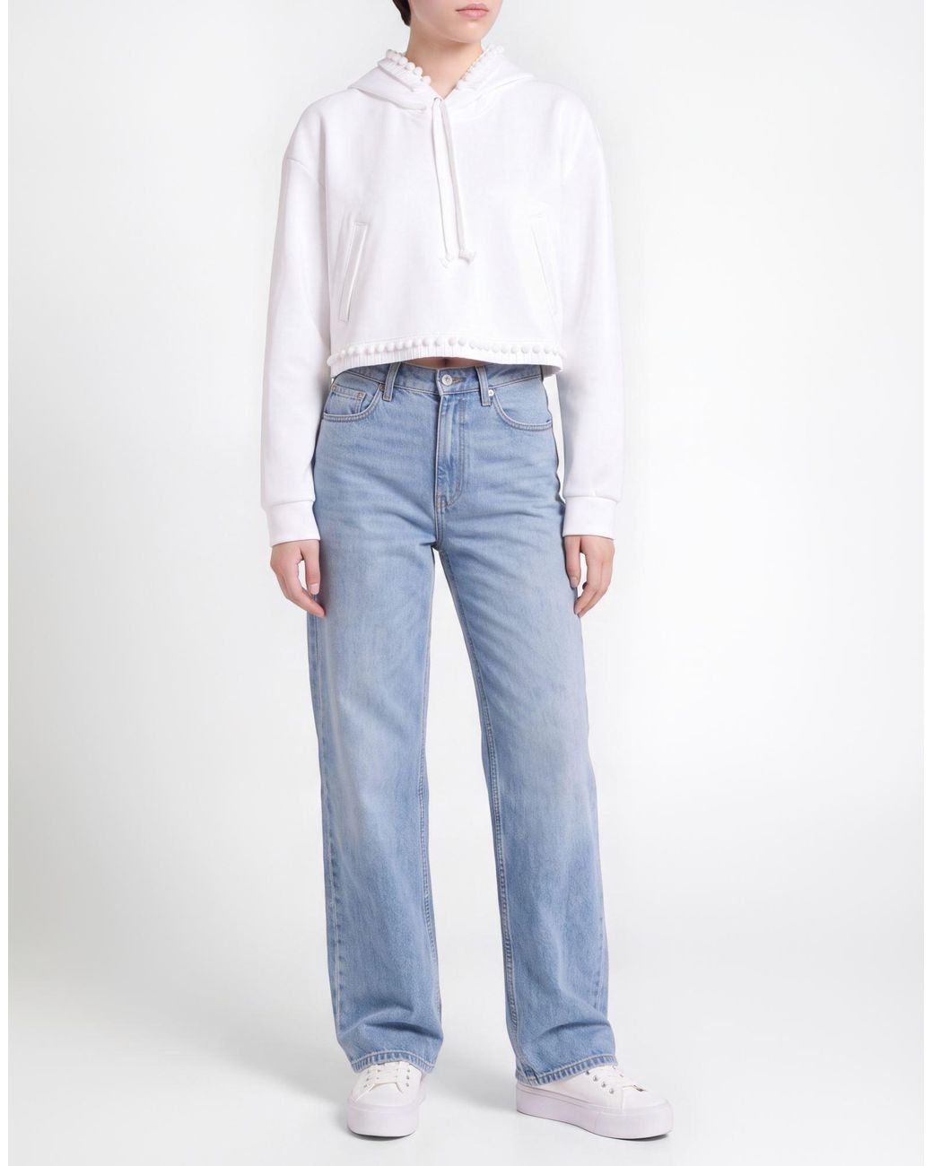Comme des Garçons White Sweatshirt Polyester, Nylon, Polyurethane