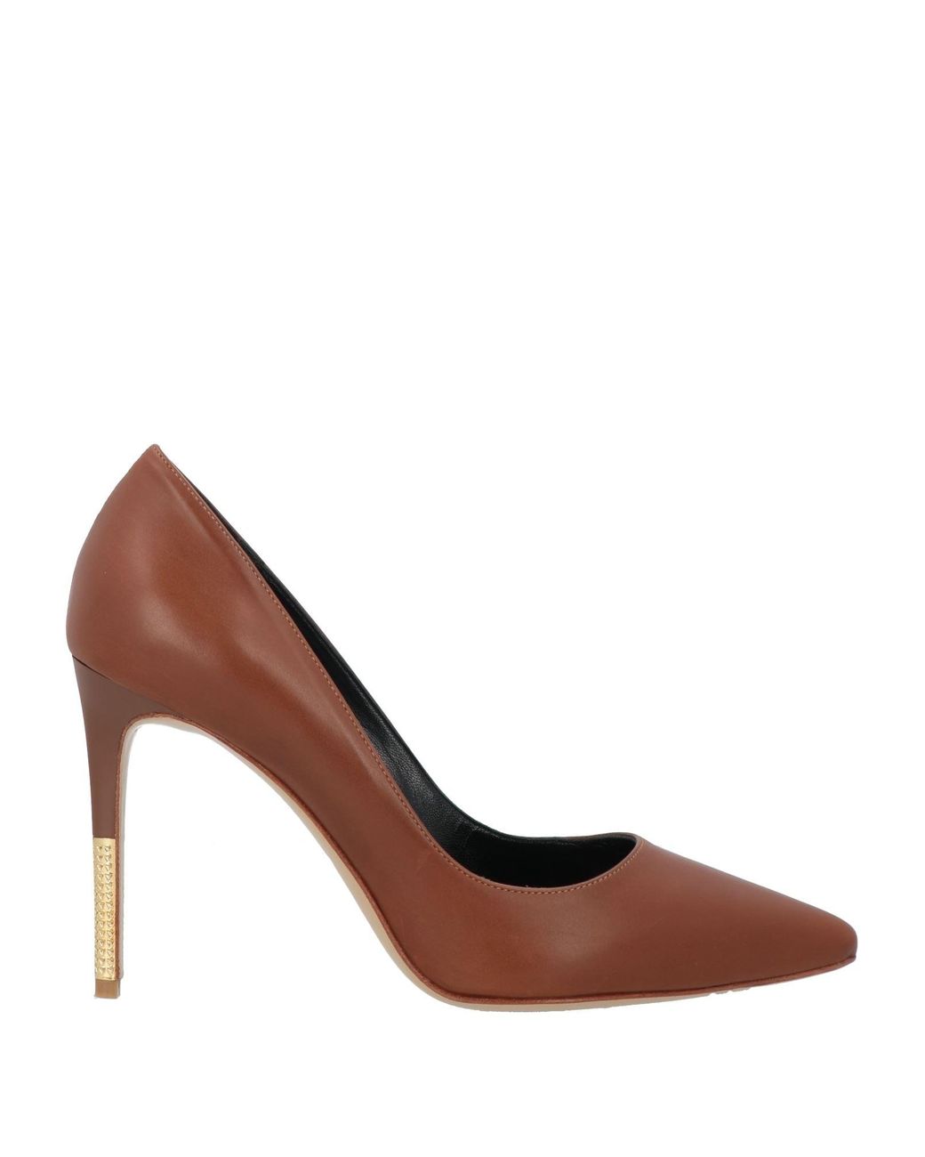 Cognac pointed sales toe pumps