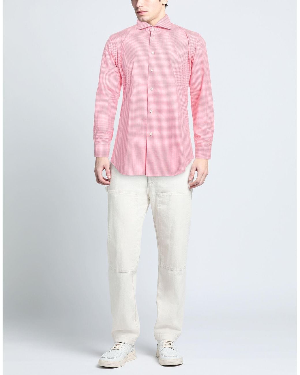 Camicia di Agho in Pink da Uomo